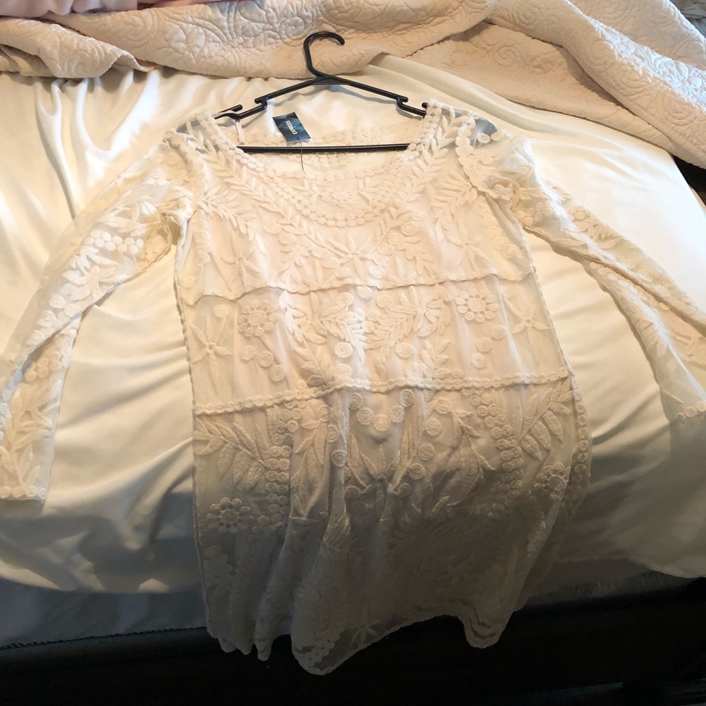 Express ivory lace dress